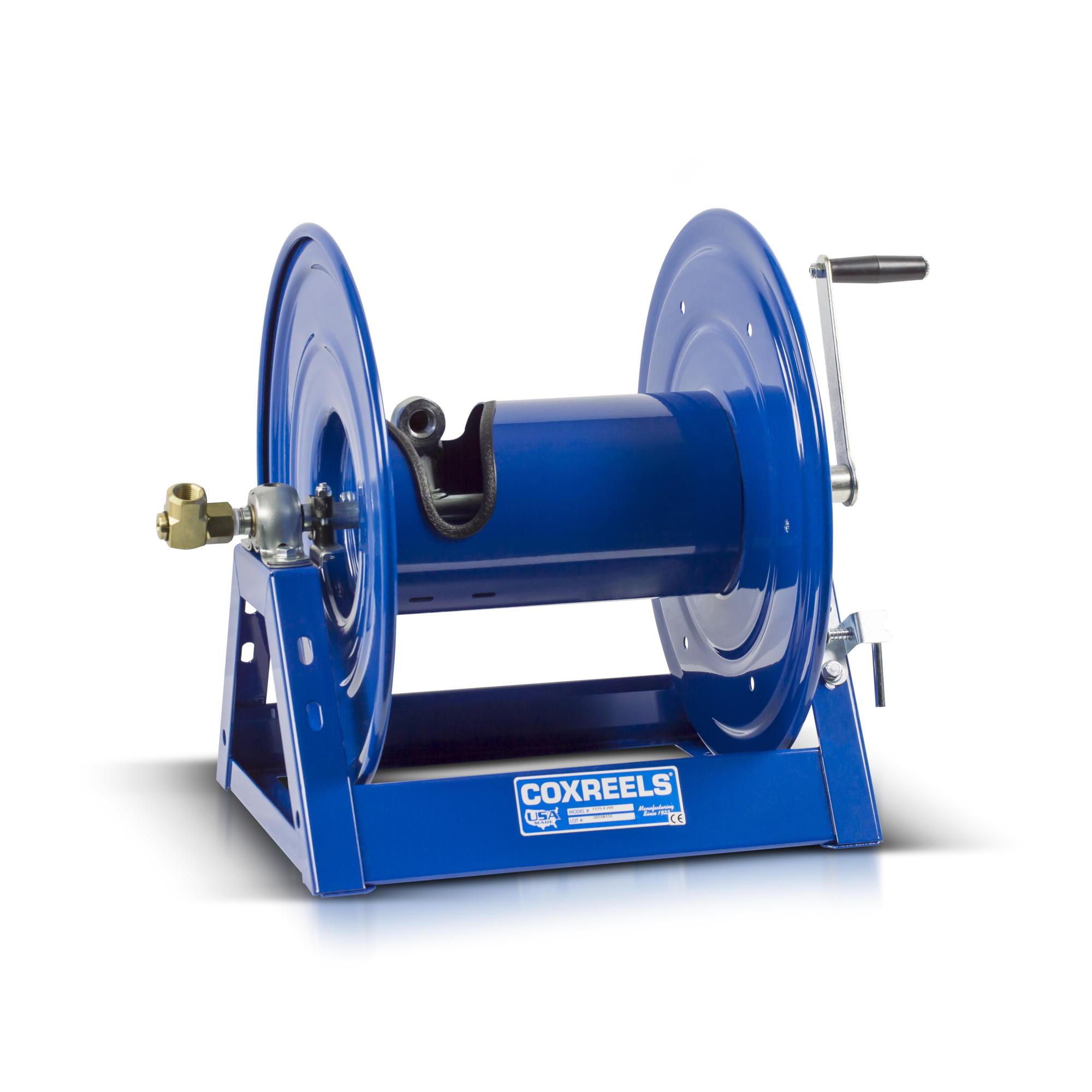 Coxreels Competitor Series Hose Reel, Holds 1/2in. x 100ft. Hose, Max. 3000 PSI, Model# 1125-4-100